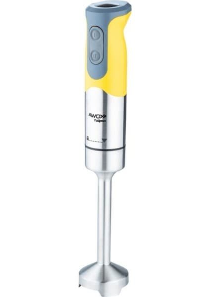 Awox Tulipso Sarı El Tipi Blender 800 Watt Güçlü Fonksiyonlu Metal Bıçaklı
