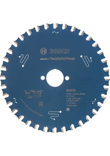 Bosch Expert For Sandwich Panel 190*30 36 Diş