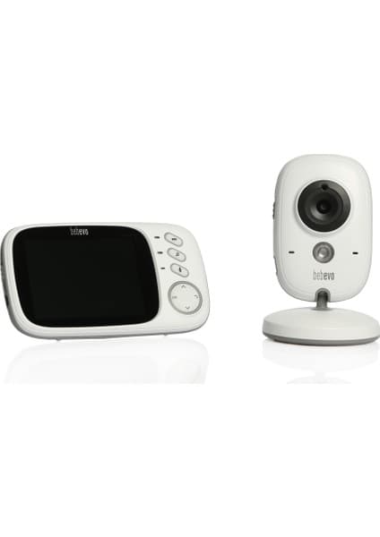 Bebevo VM903 Video Bebek Monitörü - 720p Çözünürlük, Gece Görüşü ve Sıcaklık Ölçer Özellikleri ile, Beyaz