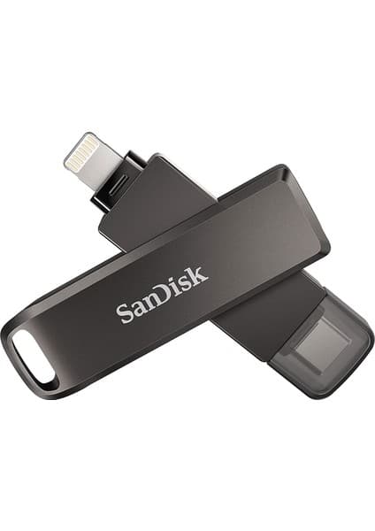 Sandisk iXpand Flash Drive Luxe 256GB - USB-C + Lightning - for iPhone, iPad, Mac, USB Type-C Usb Bellek SDIX70N-256G-GN6NE