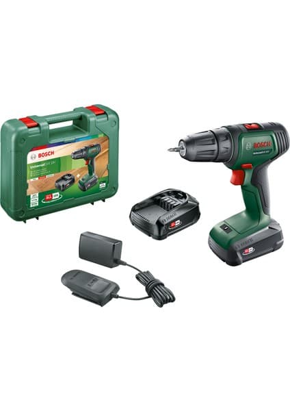 Bosch Universaldrill 18 (2x 1,5AH) Çift Akülü