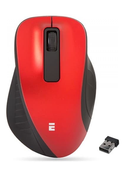 Everest Sm-360 Usb Kırmızı 3D Optik Süper Sessiz Alkalin Pil Kablosuz Mouse