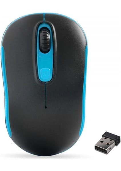 Everest Sm-804 Usb Siyah/Mavi 800/1200/1600Dpi Kablosuz Mouse