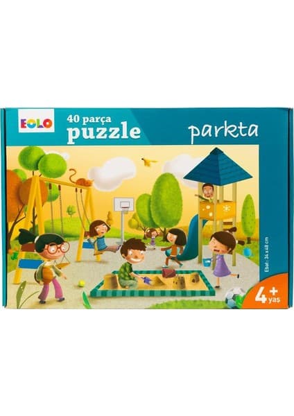 Eolo Yayıncılık 40 Parça Yer Puzzle: Parkta