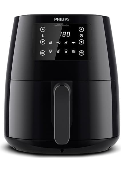 Philips 3000 Serisi Airfryer Large, Rapid Air Teknolojisi, 4,1 Lt Kapasite, 7 Ayarlı Dokunmatik Ekran, Sıcak Tutma Özelliği, HD9243/90