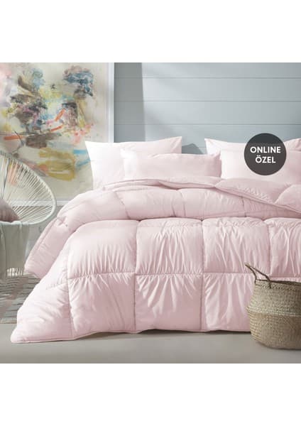 Yataş Macaron Çift Kişilik Yorgan - Yastık Set - Pembe