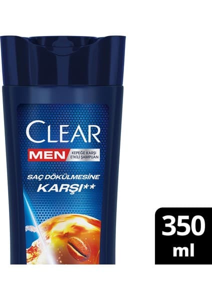 Clear Men Kepeğe Karşı Etkili Şampuan Saç Dökülmesine Karşı 350 ml