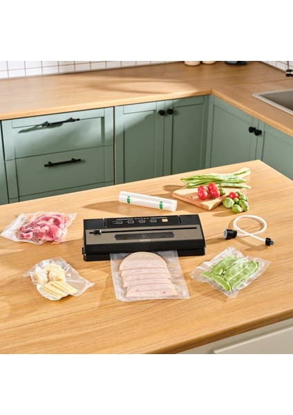 Karaca Seal And Fresh Inox Vakum Makinesi 5 Adet Poşet ve 1 Adet Rulo Hediyeli