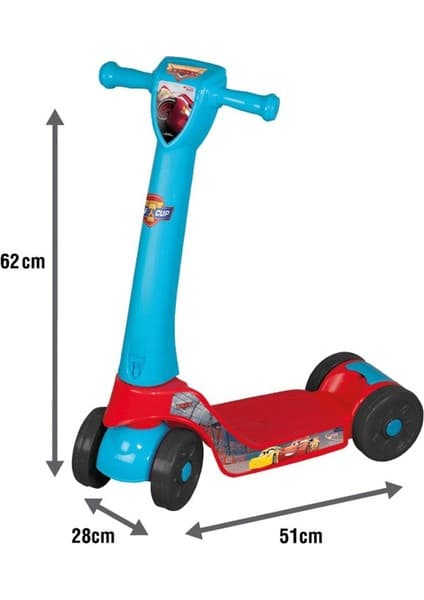 Dede Cars 4 Tekerlekli Scooter 2-7 Yaş Arası Erkek Çocuklar İçin Katlanabilir Tasarım