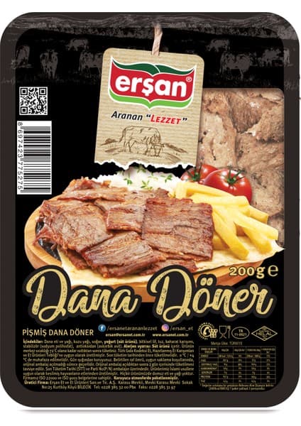 Erşan Et Pişmiş Dana Döner 200 gr
