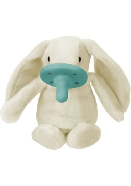 OiOi Lulu Emzikli Uyku Arkadaşı Bebekler için Yumuşak Peluş Oyuncak ve Emzik Tutucu