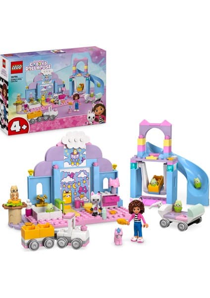 LEGO ® Gabby's Dollhouse Gabby'nin Kedicik Bakım Odası 10796 - 4 Yaş & Üzeri Çocuklar için Yaratıcı Oyuncak Yapım Seti (165 Parça)