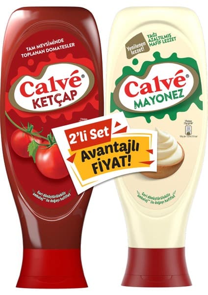 Calve Ketçap 610 g + Mayonez 540 g 2'Li Set