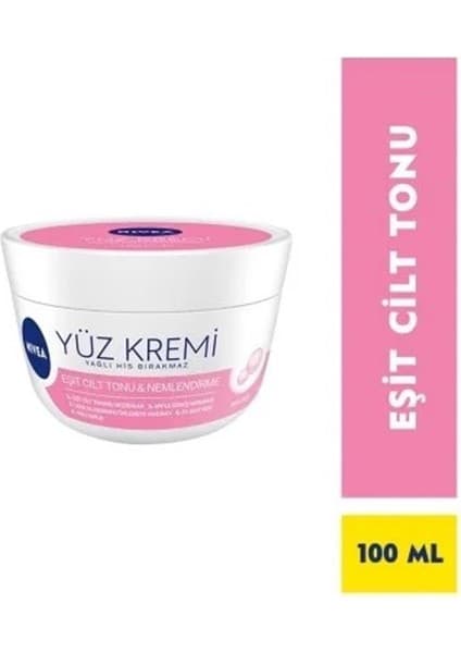 Nivea Nemlendirici Yüz Kremi 100 ml E Vitamini İçerikli Tüm Cilt Tipleri İçin Günlük Bakım