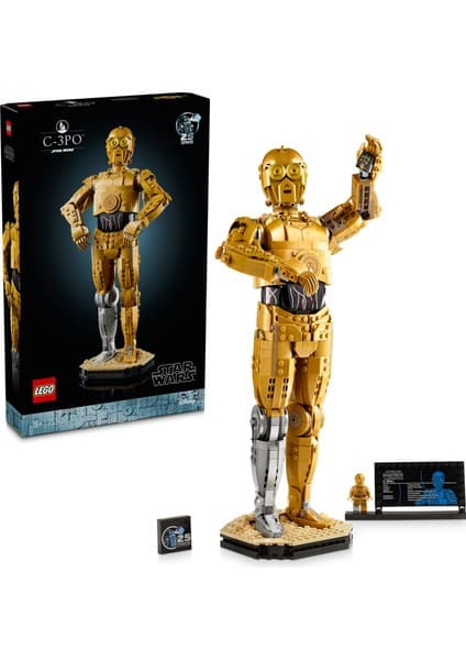LEGO ® Star Wars™ C-3PO™ 75398 - Yetişkinler için Koleksiyonluk ve Dekoratif Model Yapım Seti (1138 Parça)