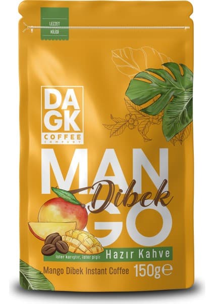 Dagk Mango Dibek Kahvesi 150g (Mango Aromalı Hazır Kahve) İster Karıştır, İster Pişir