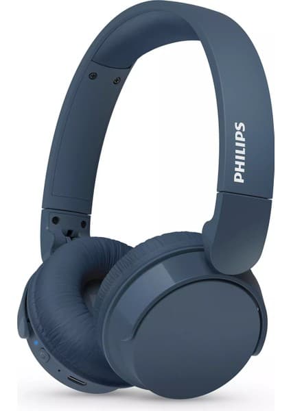 Philips TAH4209BL Kablosuz Kulak Üstü Kulaklık Dinamik Bas, Bluetooth, Net Arama Sesi, 55 Saat Kullanım Mavi