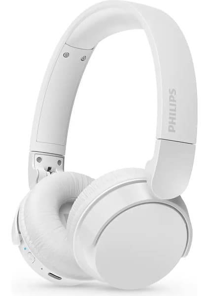 Philips TAH4209WT Kablosuz Kulak Üstü Kulaklık Dinamik Bas, Bluetooth, Net Arama Sesi, 55 Saat Kullanım Beyaz