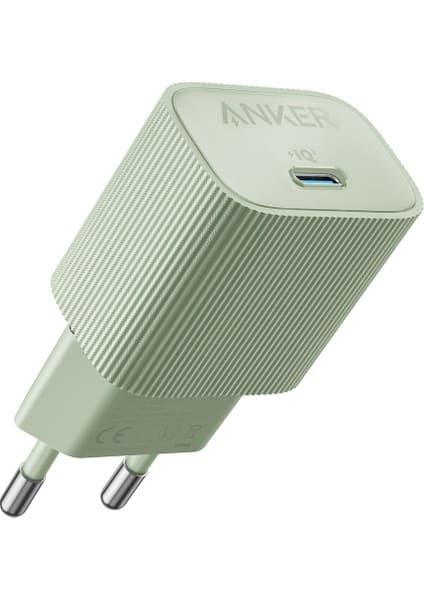 Anker Nano USB-C Duvar Şarj Cihazı (30W) iPhone & Android ile Uyumlu Type-C Hızlı Şarj Adaptörü - A2337 - Yeşil - (Anker Türkiye Garantili)