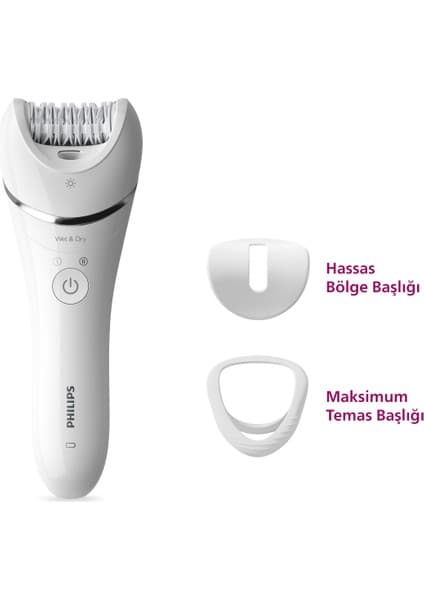 Philips BRE700/05 Kablosuz Epilatör Islak-Kuru Kullanım Özelliği ile Bacak Yüz Koltuk Altı Bikini Bölgesi İçin