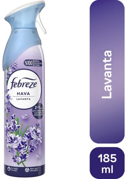 Febreze Hava Ferahlatıcı Sprey Oda Kokusu Lavanta Konforu 185 ml
