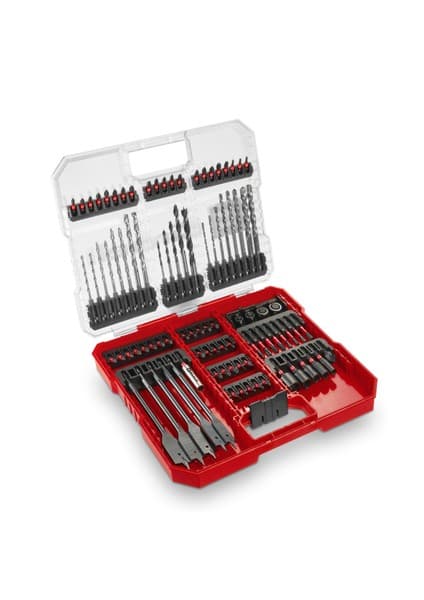 Einhell XL-CASE 95 Parça Darbeye Dayanıklı Uç ve Matkap Seti (uçlar, çeşitli matkap uçları, uç tutucu, lokma anahtarı, havşa, matkap durdurucu, pim anahtarı, saklama kutusu dahil) - 49108798