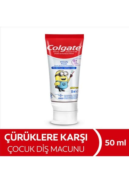 Colgate Minions 6 Yaş+ Çocuk Diş Macunu 50 ml