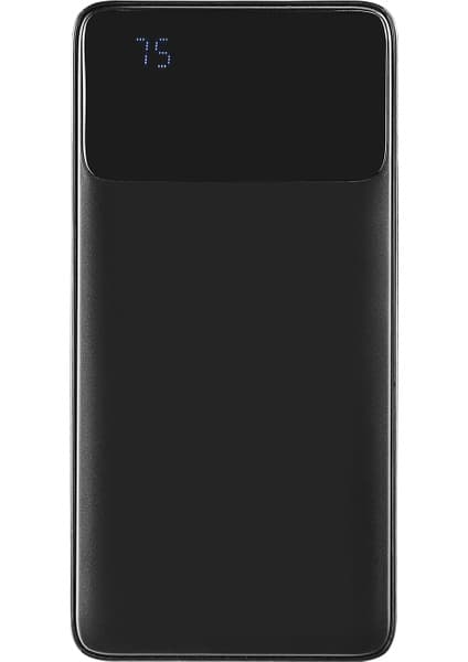 S-Link P106 10000MAH Prm Type-C Input/output 10W Siyah LCD Taşınabilir Pil Şarj Cihazı Powerbank