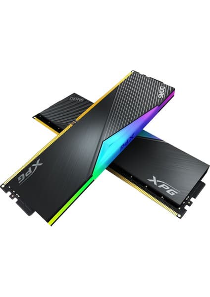 XPG Lancer Siyah RGB DDR5-6400Mhz CL32 64GB (2x32GB) Dual Kit (32-39-39) 1.40V (AX5U6400C3232G-DCLARBK)