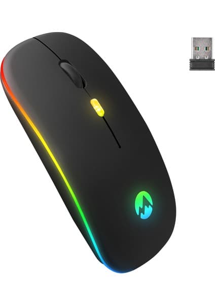 Everest SM-BT11 Usb Siyah 2in1 Bluetooth ve 2.4GHz Şarj Edilebilir Kablosuz Mouse