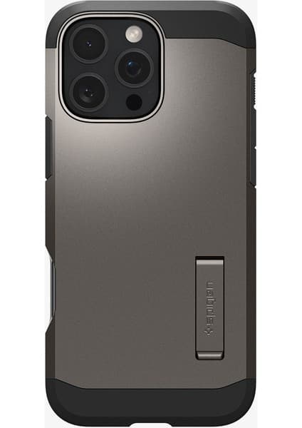 Spigen iPhone 16 Pro Max ile Uyumlu MagSafe Kılıf Tough Armor Mag Fit Gunmetal - ACS08012
