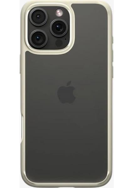 Spigen iPhone 16 Pro Max ile Uyumlu Kılıf Crystal Hybrid Mute Beige - ACS08030