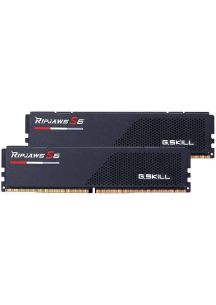GSkill Gskıll F5-6400J3648F16GX2-RS5K 32GB(2X16) Ripjaws S5 6400MHZ CL36 Ddr5 Siyah Dual Kit Ram