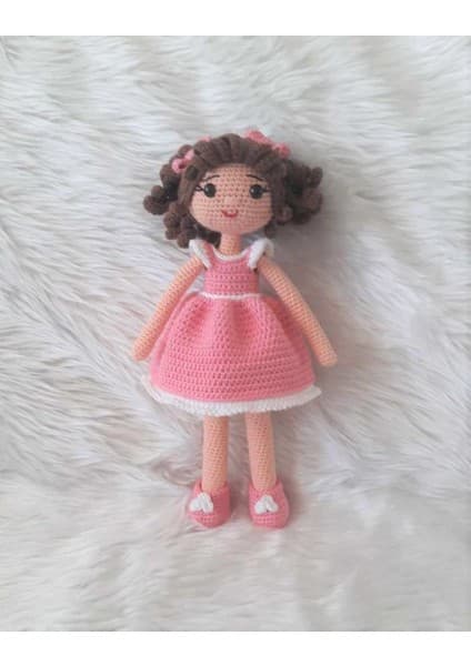 Toys City Pembe Gül Organik Örgü Oyuncak