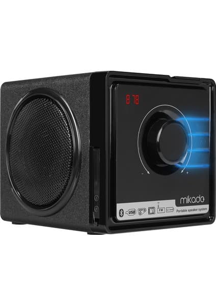 Mikado Bt-236 3W+3W Siyah Sd+Mmc+Fm Destekli Bluetooth Müzik Kutusu