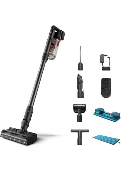 Philips 7000 Serisi Aqua XC7055/01 Şarjlı Dikey Süpürge 0,6 L Toz Hacmi ve Turbo Başlık Özelliği