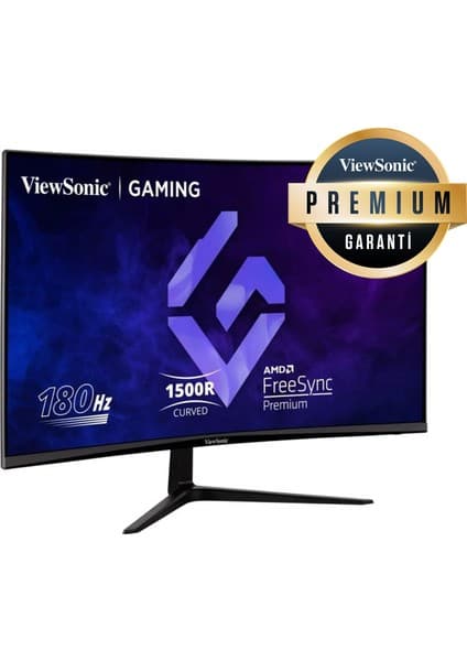 Viewsonic 32’’ VX3218-PC-MHDJ Full HD 1ms 165Hz AMD Freesync Premium Yükseklik Ayarlı Gaming Monitör