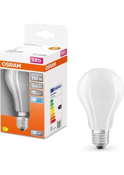 Osram LED 17W 4000K 2521LM E27 Duy Kırık Beyaz Işık Ampul