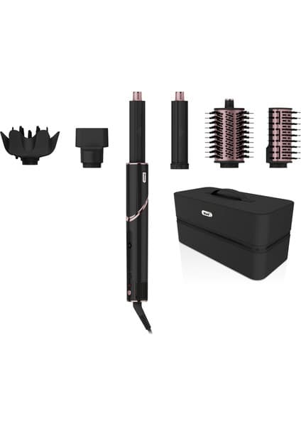 Shark Flexstyle 5 In 1 Air Saç Kurutma ve Şekillendirme Sistemi+Saklama Kutusu - Black / Rose