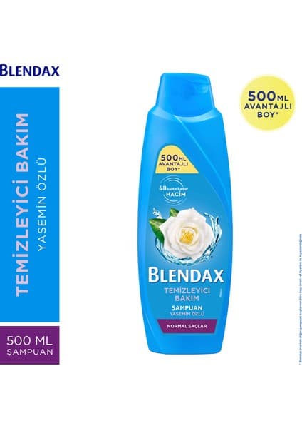 Blendax Yasemin Özlü Şampuan 500 ml Normal Saçlar İçin Arındırıcı Etki ve Bitki Özlü Formül
