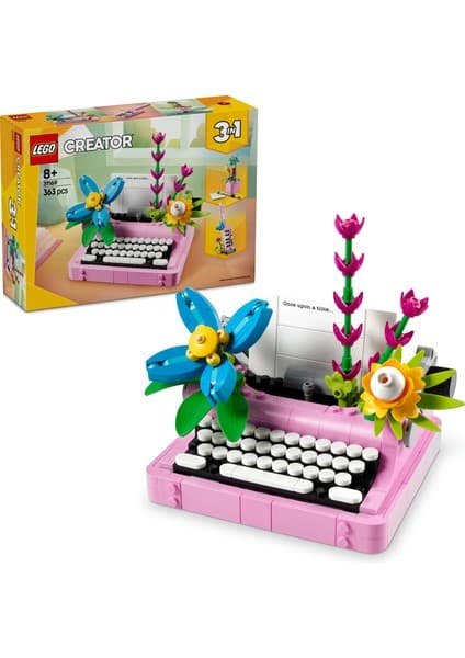 LEGO ® Creator 3’ü 1 Arada Çiçekli Daktilo 31169 - 363 Parça Yaratıcı Oyuncak Yapım Seti Hediyelik