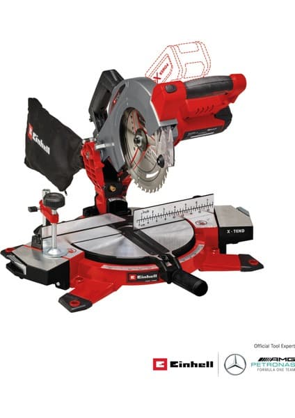 Einhell TE-MS 18/210 Li - Solo, Akülü Gönye Testere (Akü ve şarj cihazı dahil değildir)