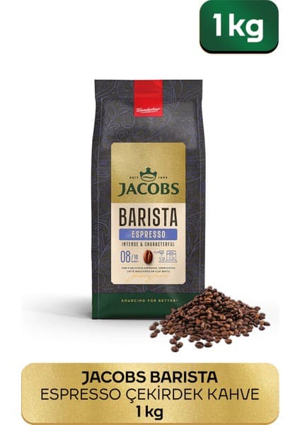 Jacobs Barista Editions 1 kg Espresso Çekirdek Kahve Yavaş Kavrulmuş Baharatlı Aroma