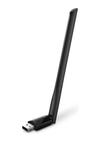 TP-Link Archer T2U Plus | Wi-Fi 5 USB Adaptör | AC600 Mbps | Dual Band | 5dBi Anten ile Yüksek Çekim Gücü | Kolay Kurulum | Windows & macOS Uyumlu | Kompakt ve Güçlü Tasarım