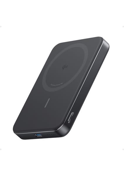 Anker MagGo 10.000 mAh Powerbank, Manyetik Kablosuz Şarj, Siyah - A1664