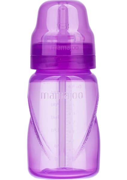 Mamajoo Antikolik Akıtmaz Pipetli Bardak 270 ml Mor, 12 Ay+