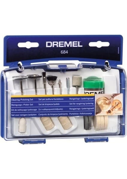 Dremel 684 Temizleme Parlatma Seti Özel Haznelerle Saklama İçin Mükemmel Çözüm