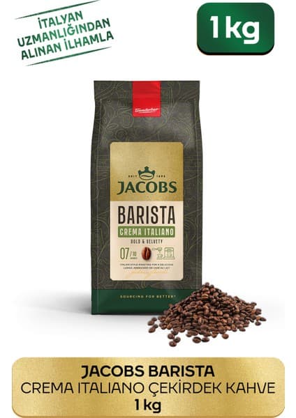 Jacobs Barista Editions Çekirdek Kahve Crema Italiano 1kg