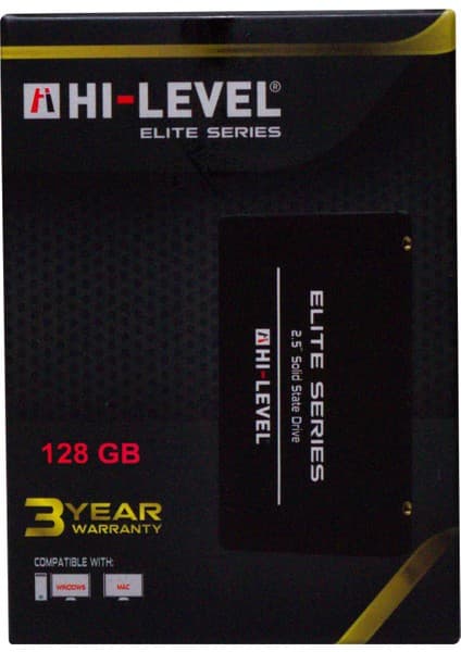 Hi-Level 2.5" 128 GB SATA 3 SSD – 560 MB/s Okuma, 540 MB/s Yazma Hızı, Masaüstü ve Laptop Uyumlu Yüksek Performans