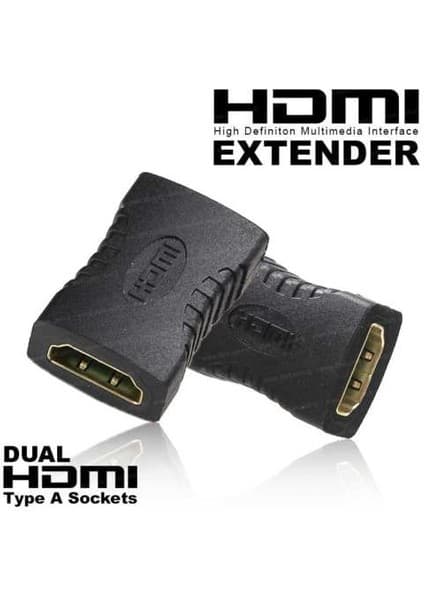 Dark HDMI (Dişi) to HDMI (Dişi), 4K Ultra HD, Altın Uçlu, Tak Çalıştır Kablo Uzatma Adaptörü(DK-HD-AFXF)